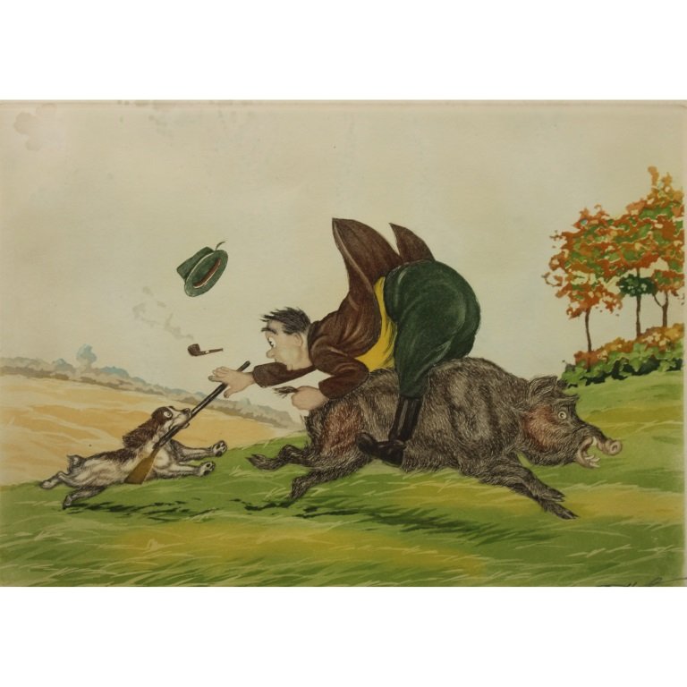 Boris O'Klein Colored Etching (1 of 5)