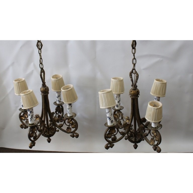 Pair 20th C. Chandeliers (1 of 1)