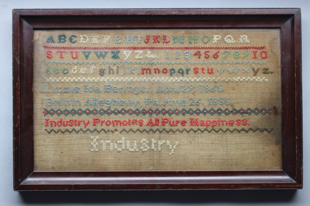 Antique Framed Sampler (1 of 3)
