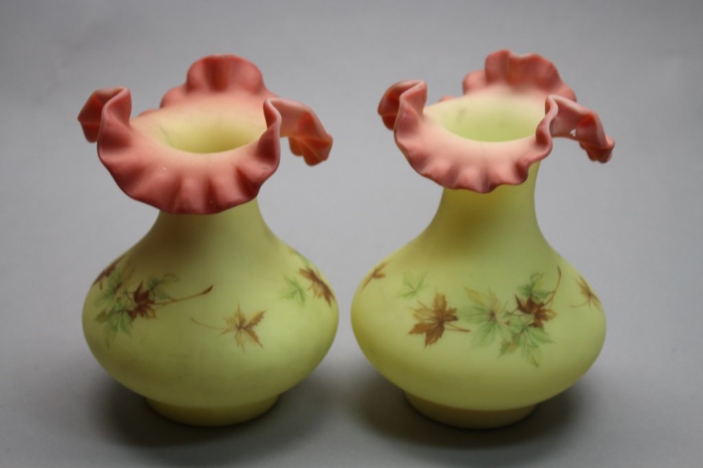 Pair of Fenton Glass Vases (1 of 2)