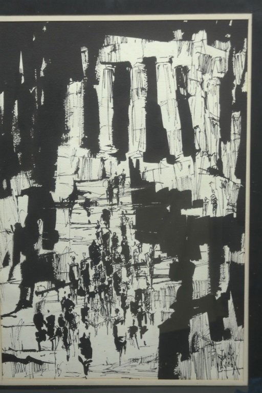 Signed Jack Laycox ( 1921-1984) Watercolor (1 of 3)