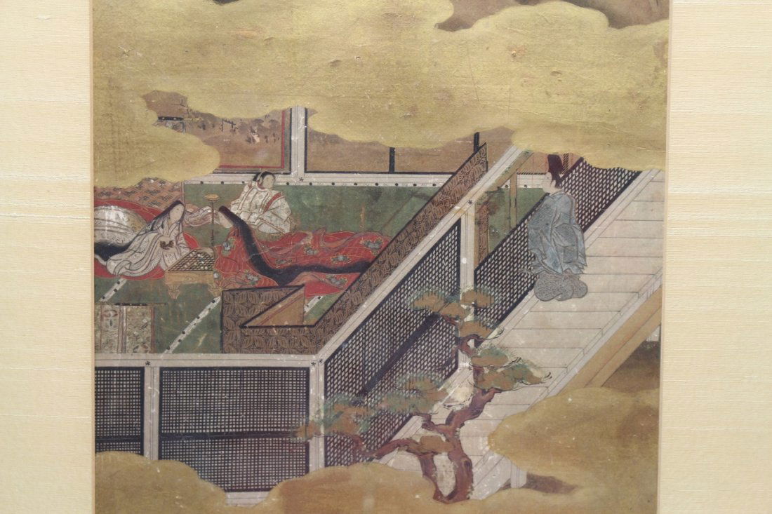 Antique 17th C. Tosa Tokngawa Japanese Painting (1 of 2)