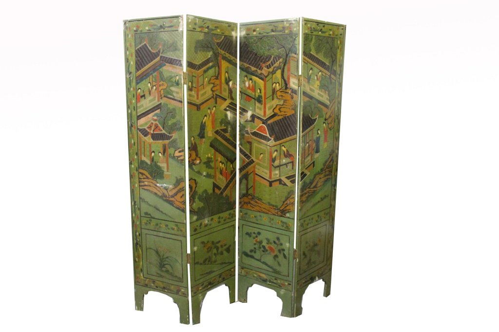 4 Panel Chinese Screen Room Divider (1 of 5)