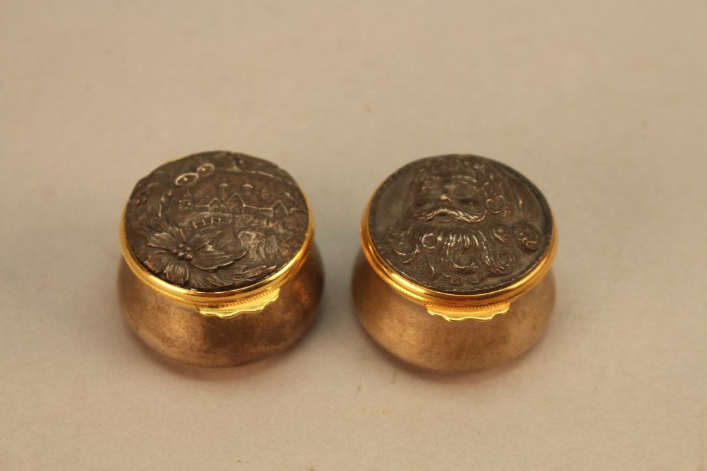 (2) Buccelatti .925 Sterling Figural Pill Boxes (1 of 4)