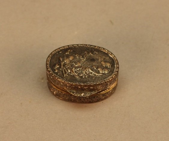 Antique .800 Silver Italian Pill Box (1 of 3)