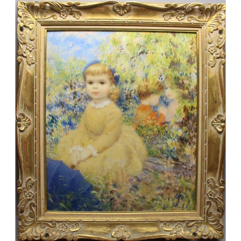 20th C. Oil/Board Portrait of Girl (1 of 5)