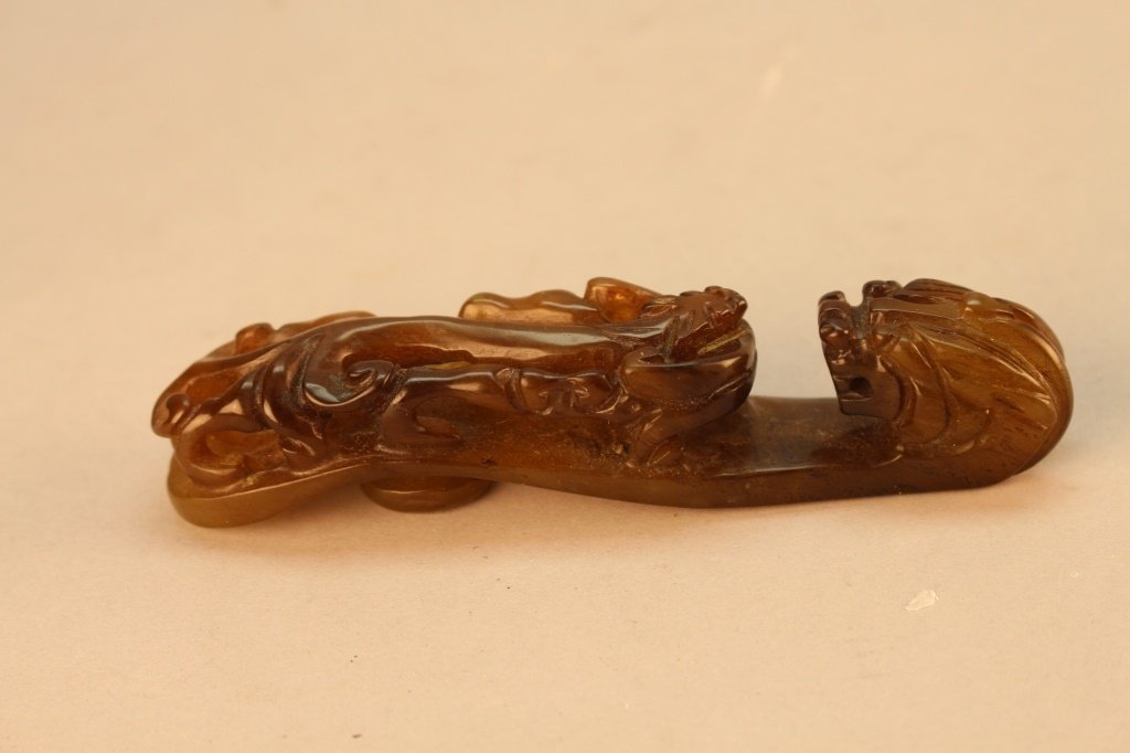 Chinese Jade Dragon Belt Buckle (1 of 7)