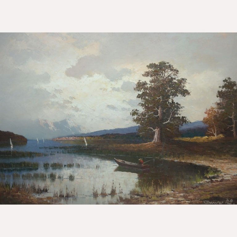 Early 20th c. Signed  American Landscape (1 of 4)