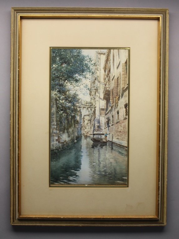 Signed/ Dated 1900 Venice Italy Watercolor (1 of 6)