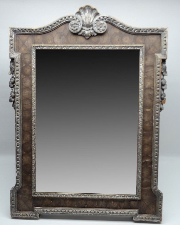Antique French Hand Carved Mirror. (1 of 4)