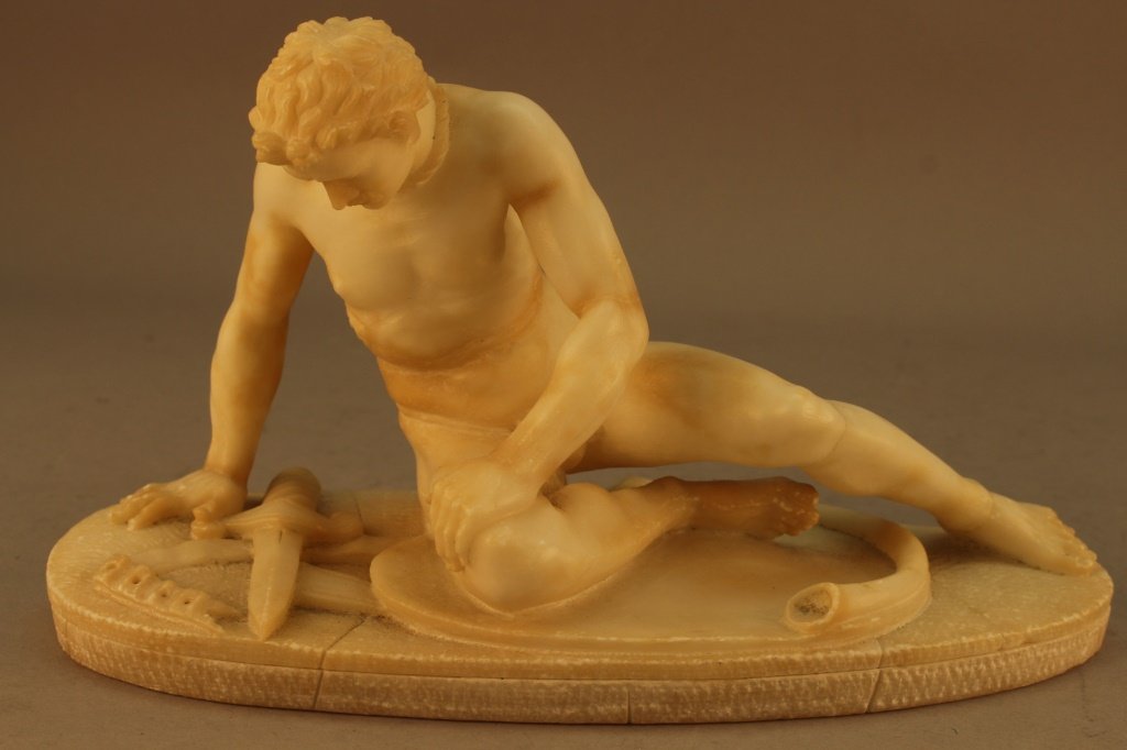 Antique Alabaster "The Dying Gaul" (1 of 5)