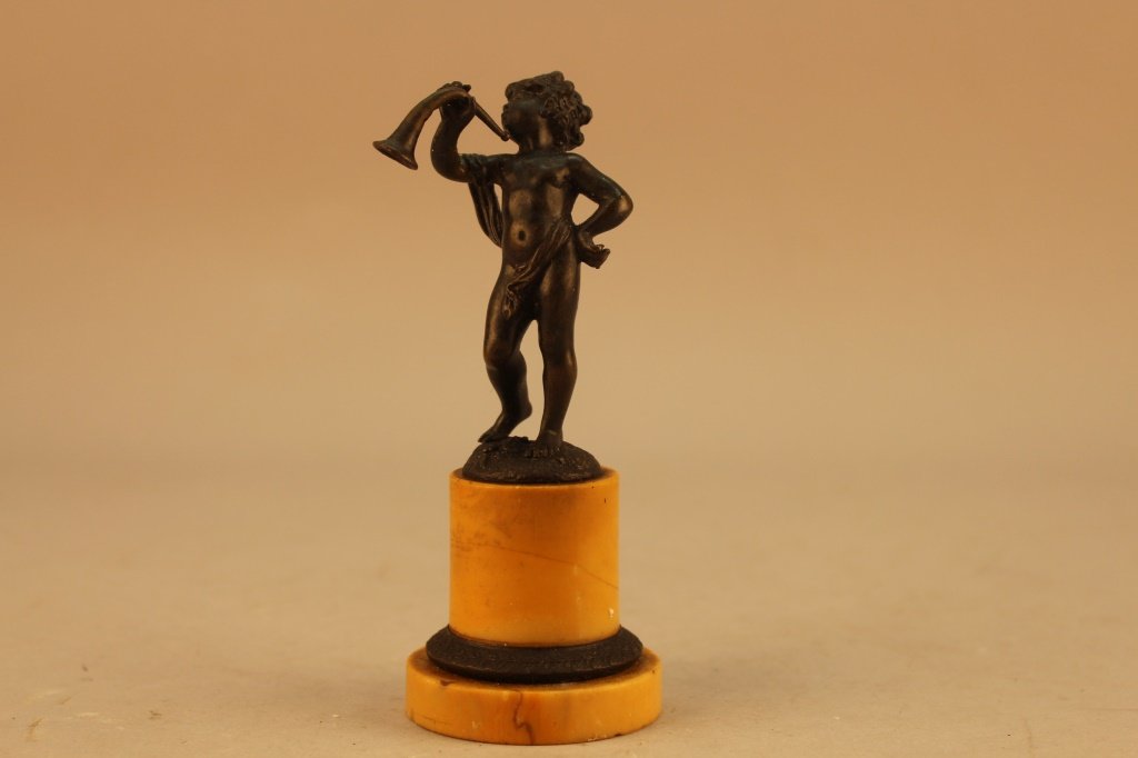 19th C. Signed French Bronze Cherub (1 of 4)