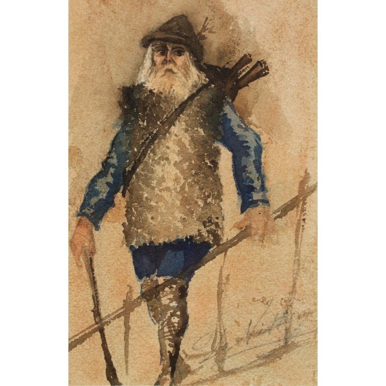 Giuseppe de Nittis  (1846 - 1884) Watercolor (1 of 3)