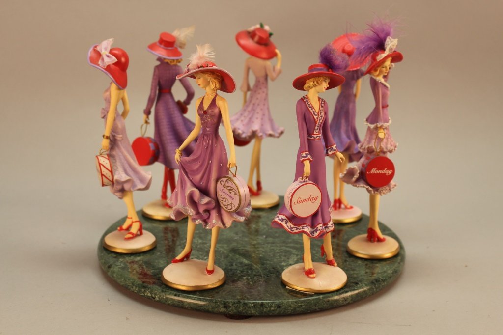 Whimsical 'Days of the Week' Figural Carousel (1 of 4)