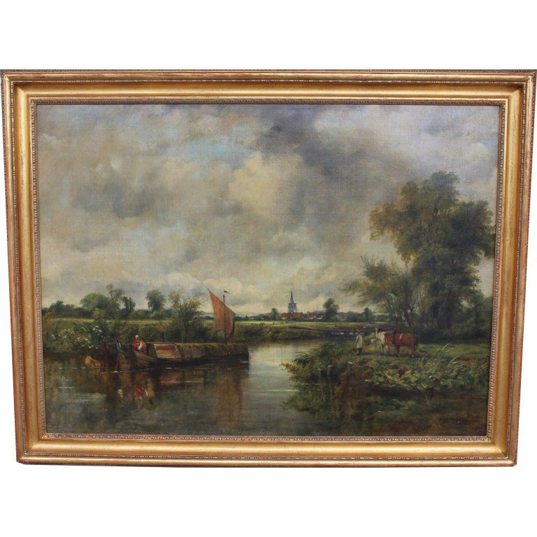 Frederick W. Watts (1800-1862)"A View Near Dedham" (1 of 10)