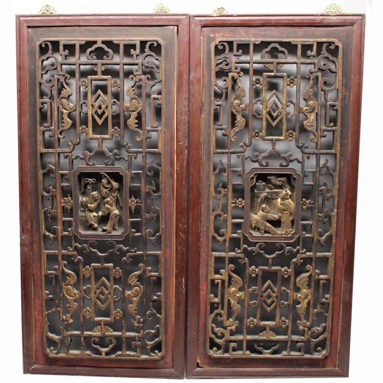 19th C. Chinese Carved Architectural Panels (1 of 5)