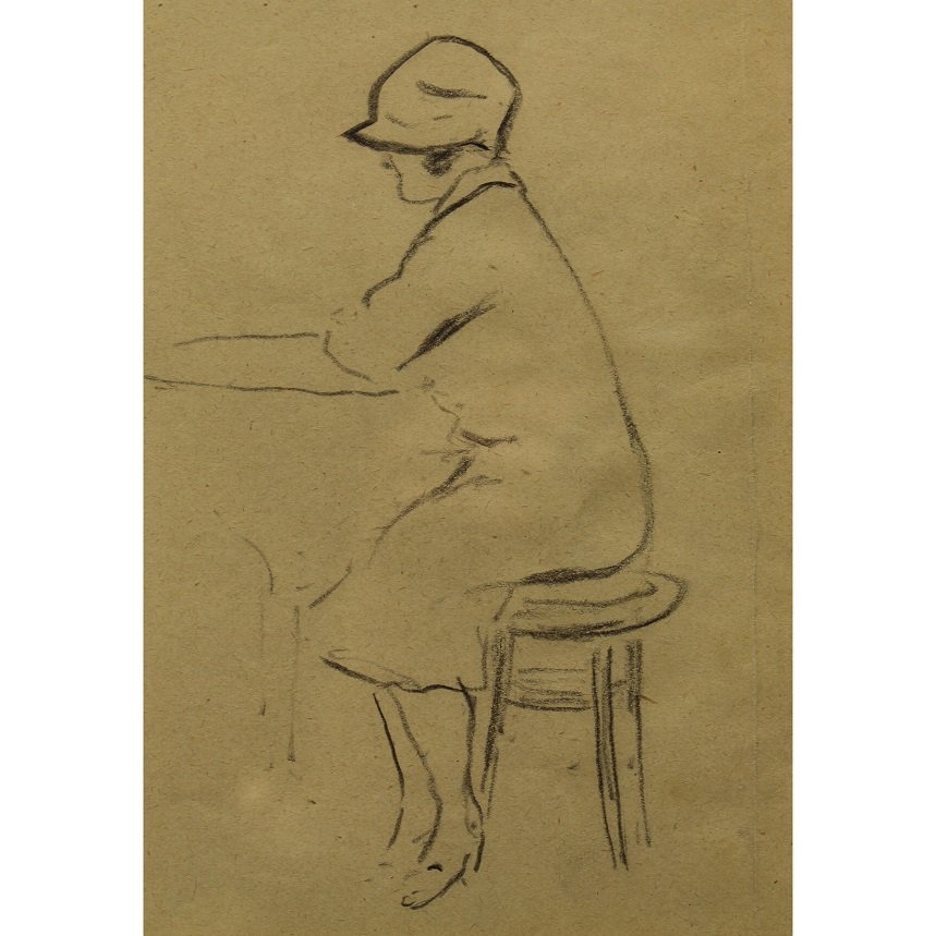 Attr. Edward Hopper  (1882 - 1967) Pencil/Paper (1 of 3)