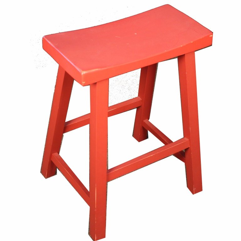 Vintage Red Stool (1 of 1)