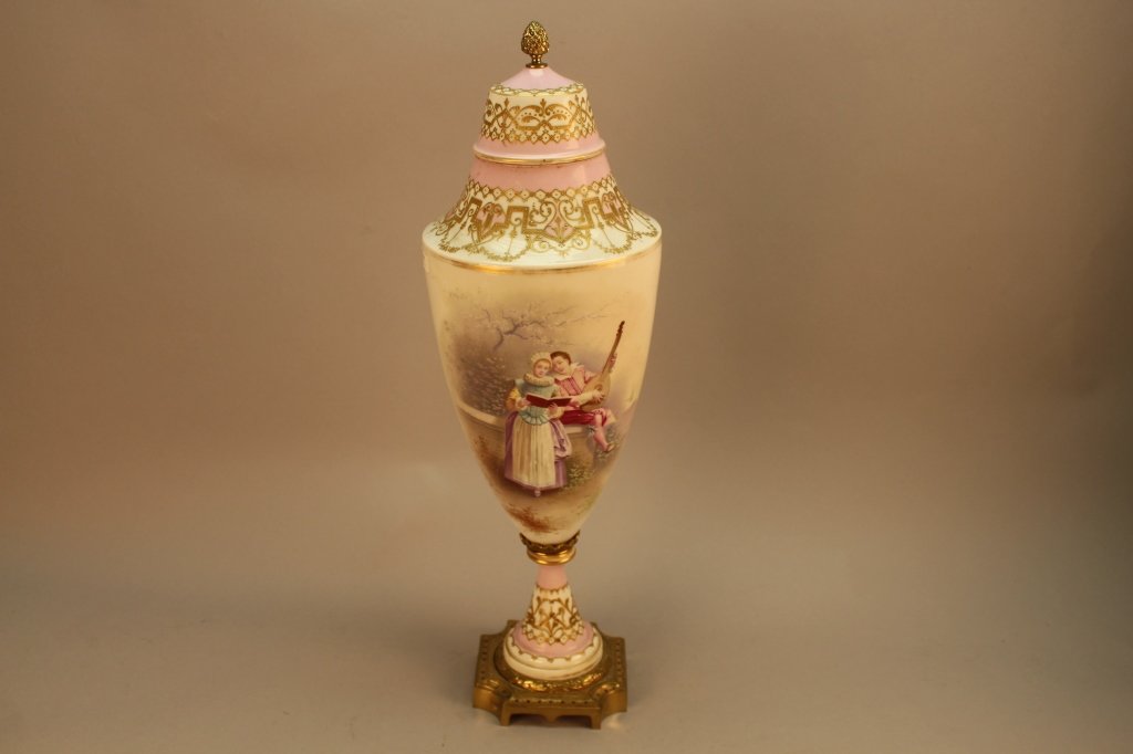 Large Signed 19th C. Sevres Jewelled Urn (1 of 9)