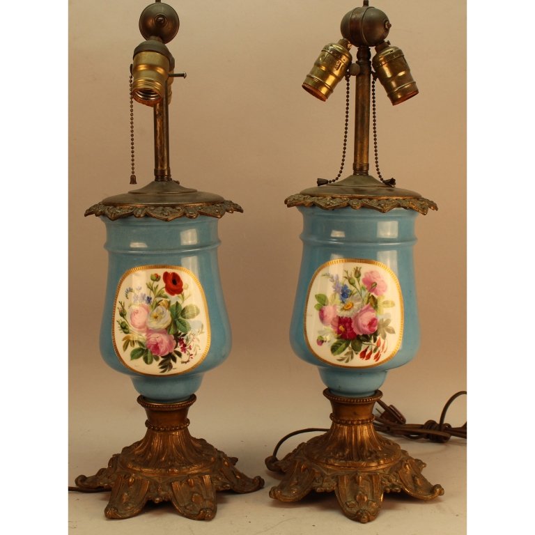 Antique French "Old Paris" Porcelain Lamps (1 of 3)