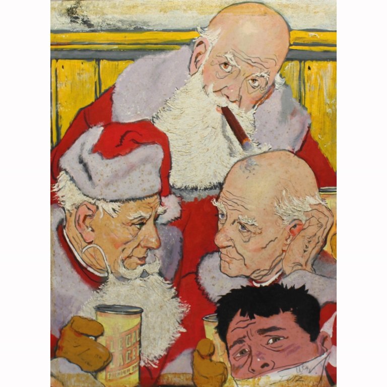 Thornton Utz  (1914 - 1999) Oil/Board (1 of 7)