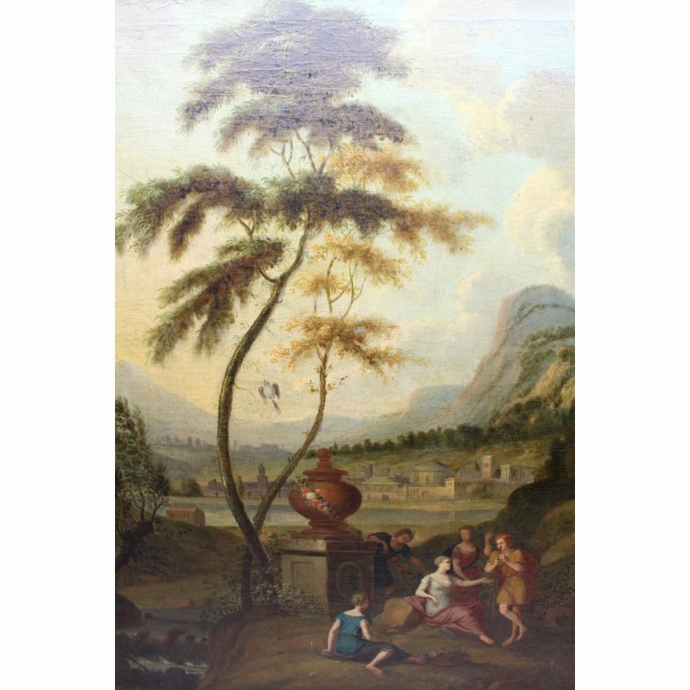18th C. Italian Old Master Landscape with Figures (1 of 5)