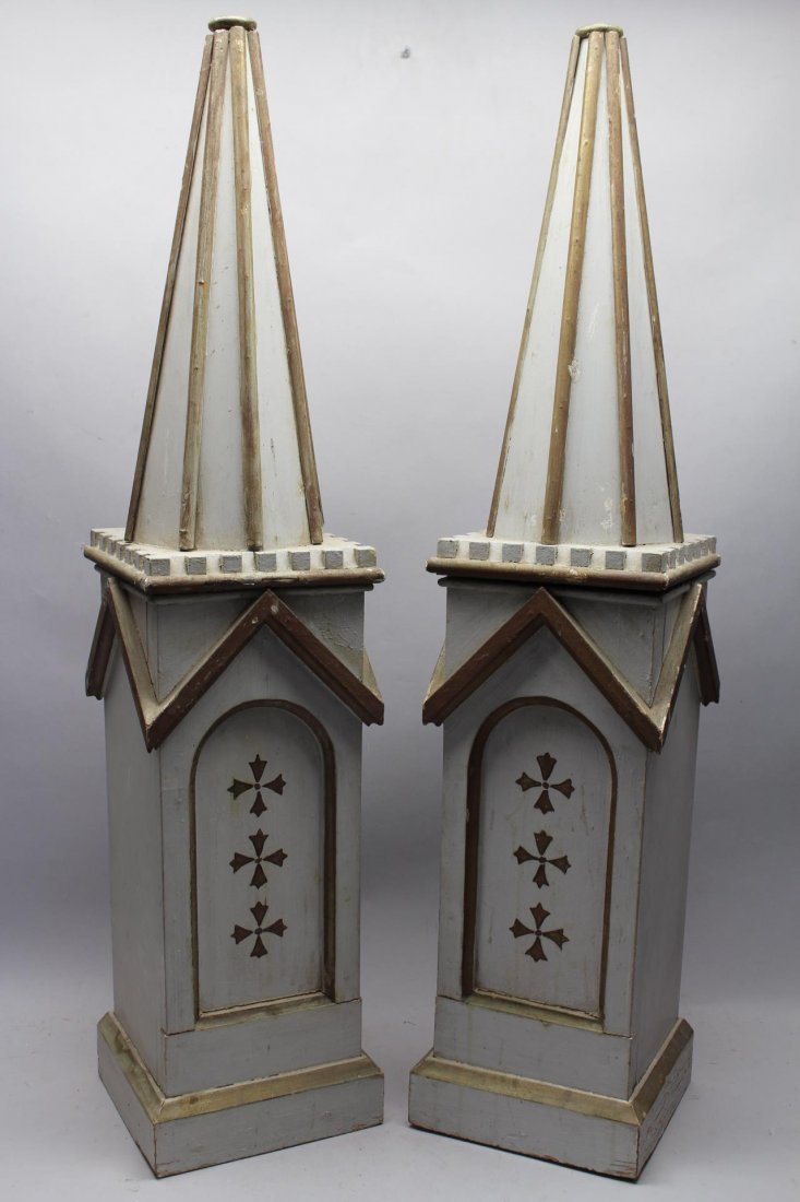 Pair 19th C. French Carved Architectural Elements (1 of 3)