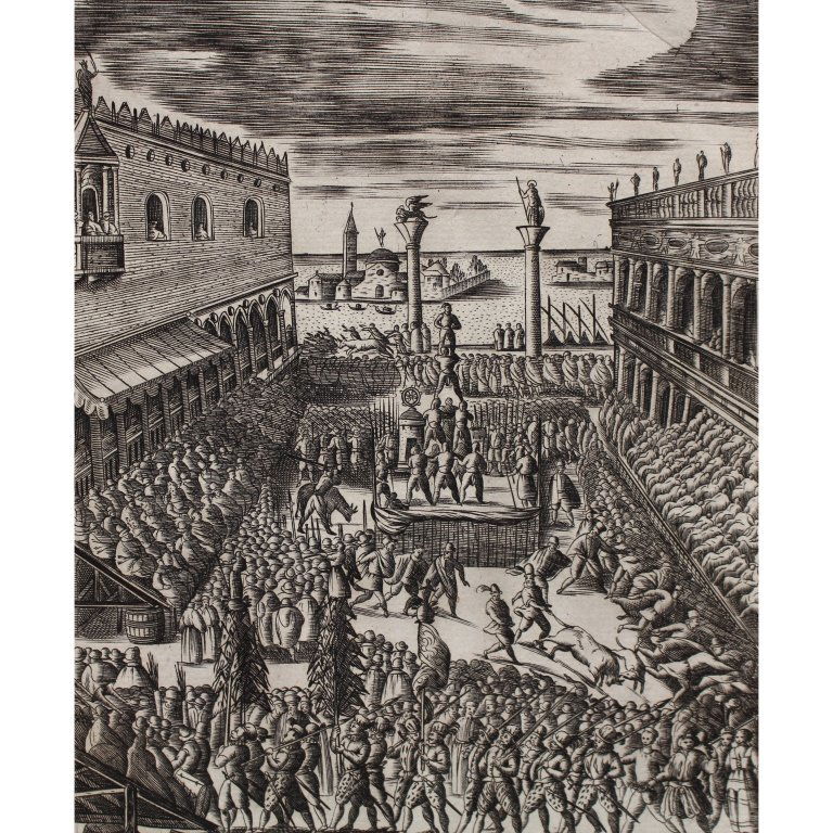 Giacomo Franco  (Italy, 1550 - 1620) Etching (1 of 4)