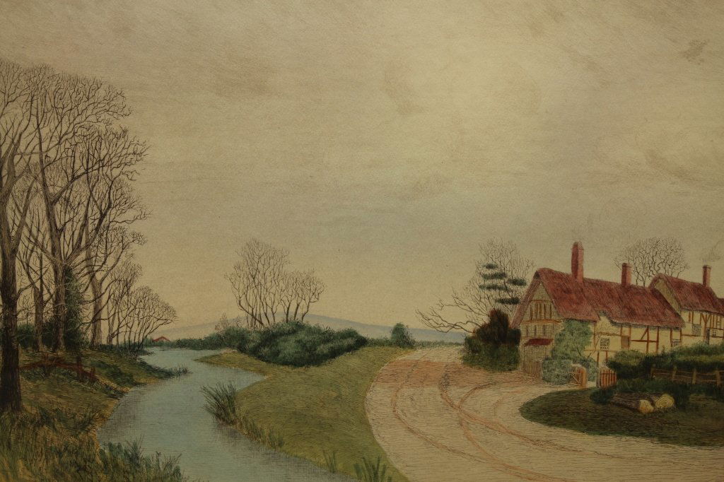 19th C. Colored Landscape Etching (1 of 3)