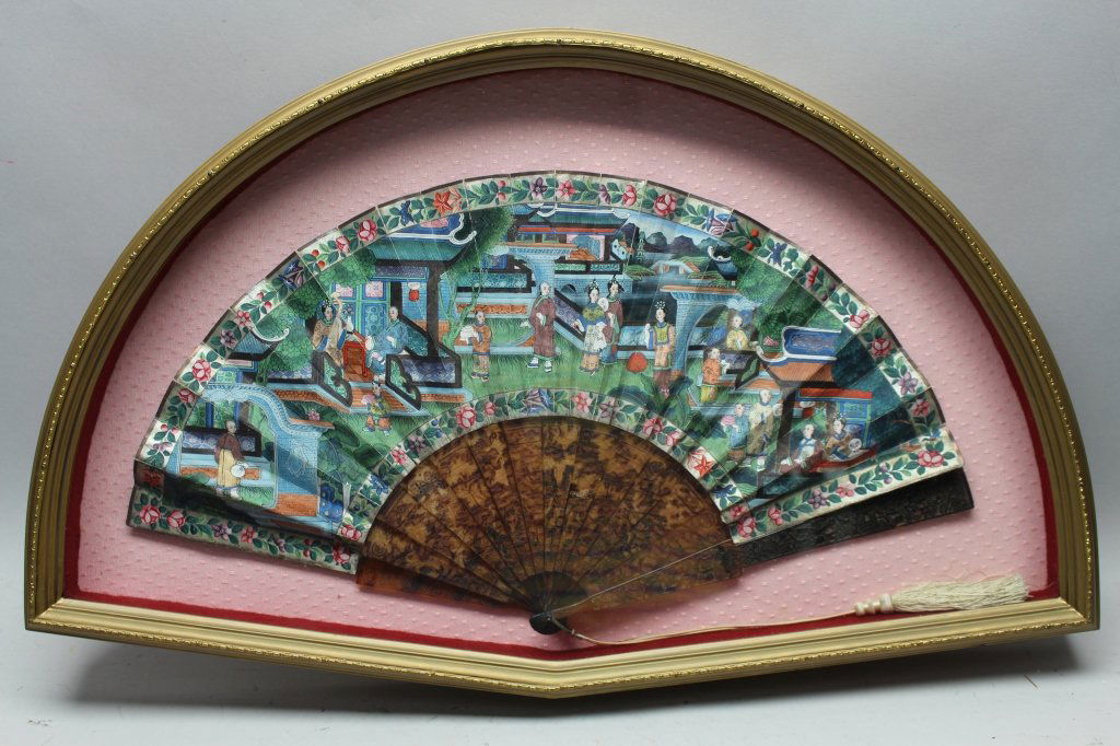 Rare 19th Century Chinese Framed Fan (1 of 6)