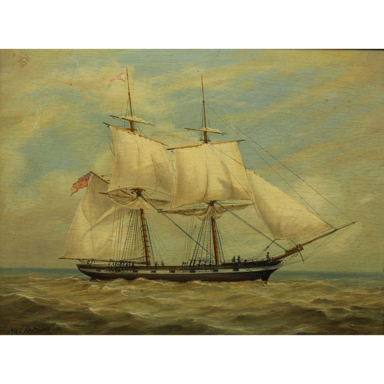 Max Parsons (UK 1915-1998) Marine Oil/Board (1 of 5)