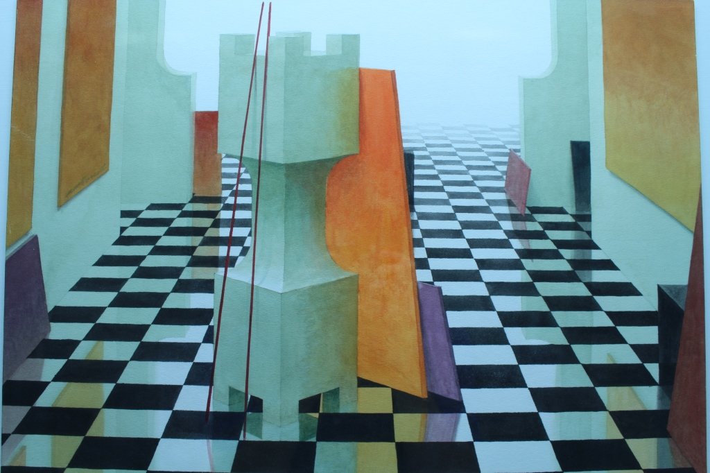 20th C. Signed Abstract Oil/Canvas (1 of 3)