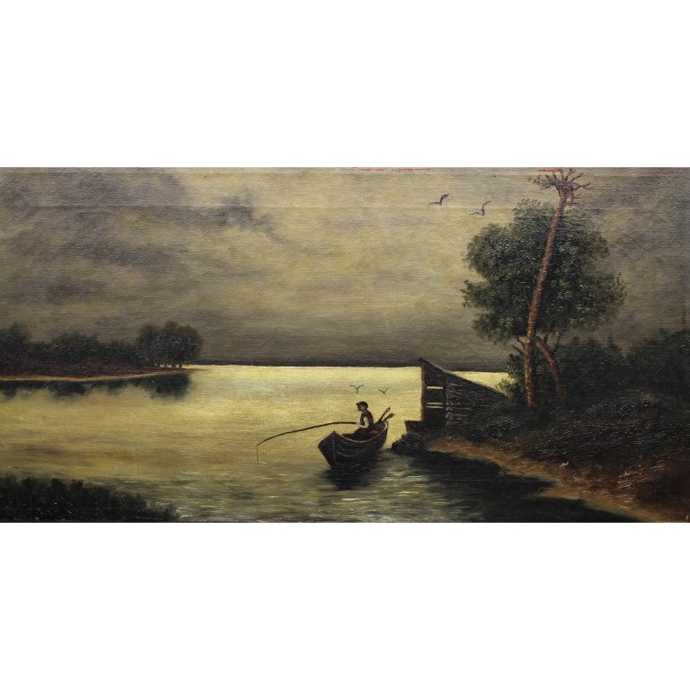 Antique Hudson School Oil/Canvas (1 of 4)