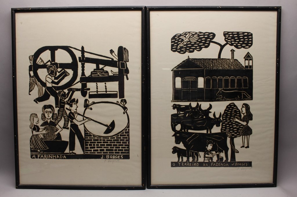 Jacobo Borges  (born 1931) Woodblock prints (1 of 3)