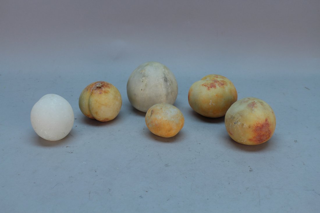 (6) Italian Carved Stone Fruit (1 of 1)