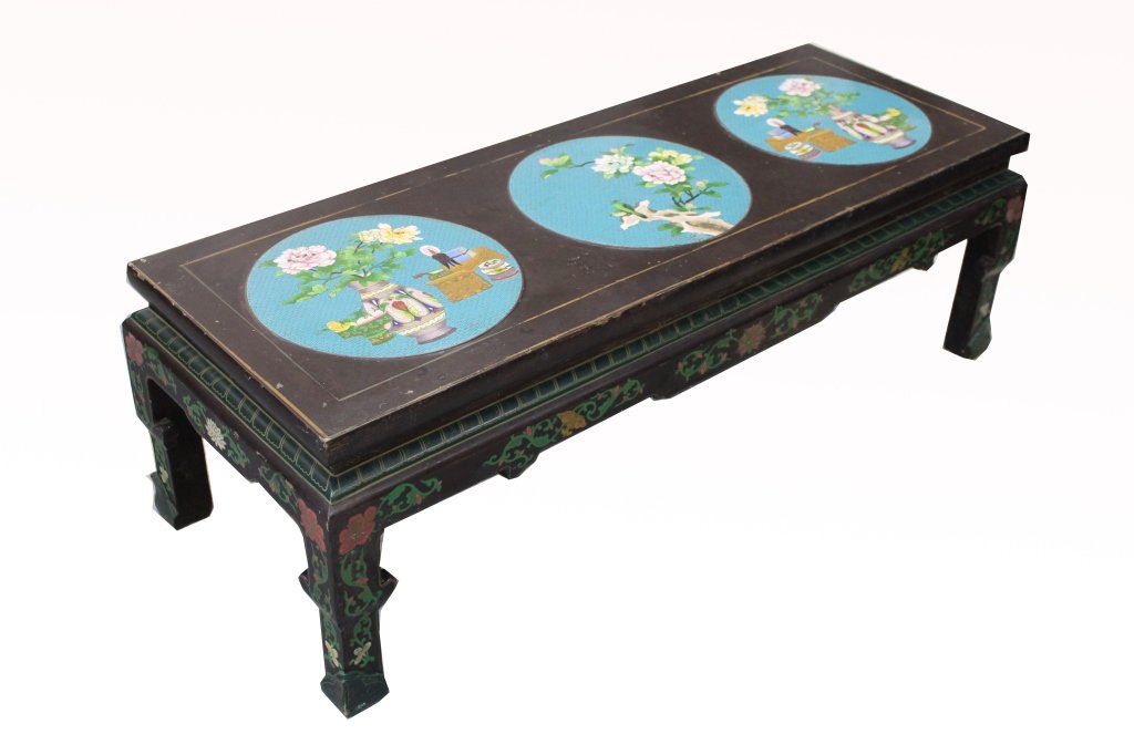 20th C. Chinese Cloisonne table (1 of 5)