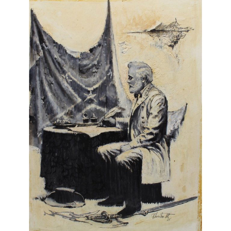 Thornton Utz  (1914 - 1999)"Lee at Appomattox" (1 of 4)