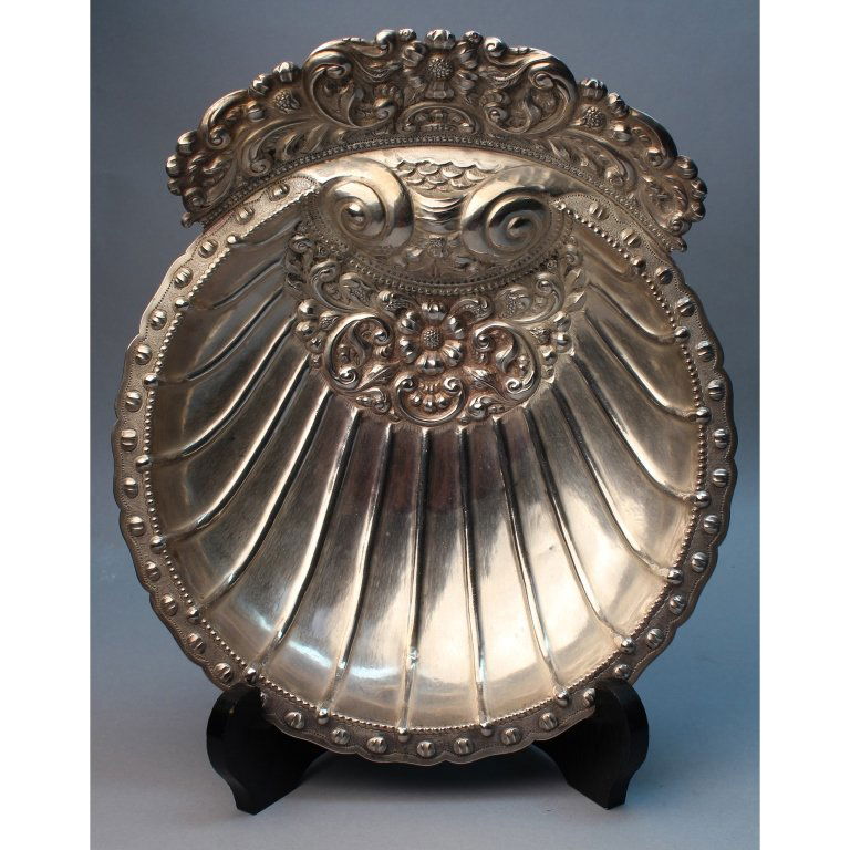 Peru .925 Silver Footed Shell Form Serving Dish (1 of 5)