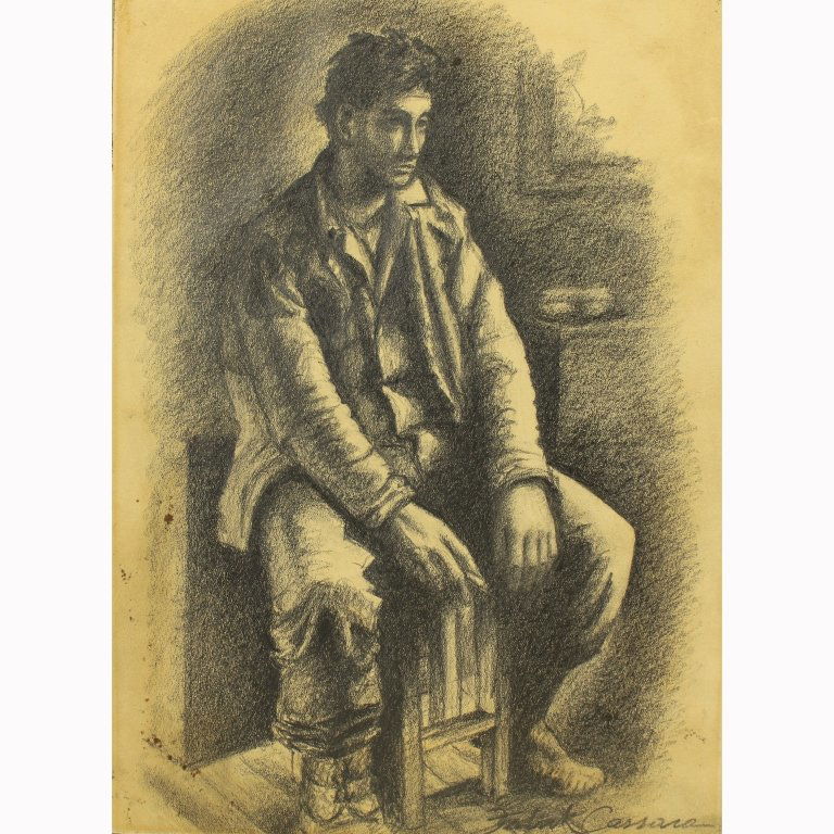 Frank Cassara  (born 1913) Seated Male Figure (1 of 4)