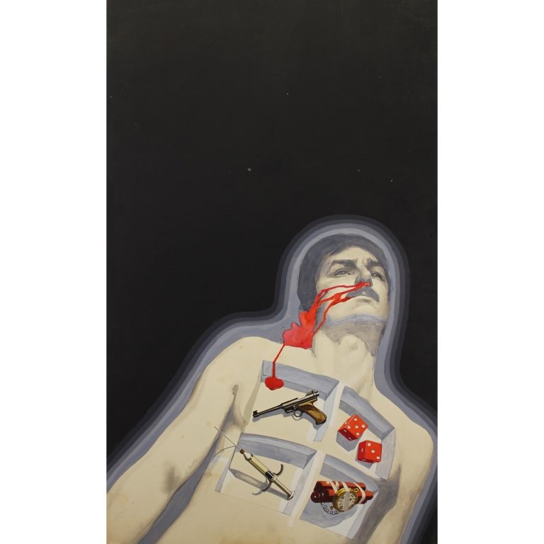 John Asaro (born 1937) "The Killers": John Asaro (born 1937) "The Killers" . Size: 30 x 18 inches, unframed.