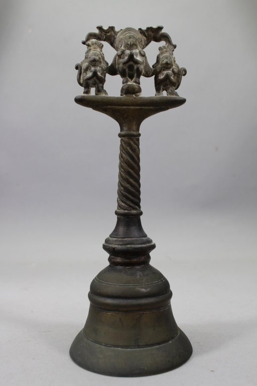 Antique Bronze Hindu Deity Bell (1 of 5)