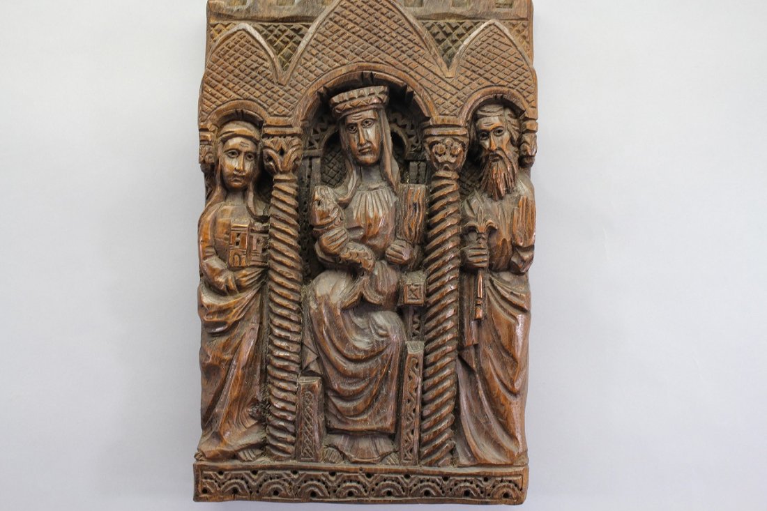 Antique Carved Plaque of the 3 Wise Men (1 of 1)