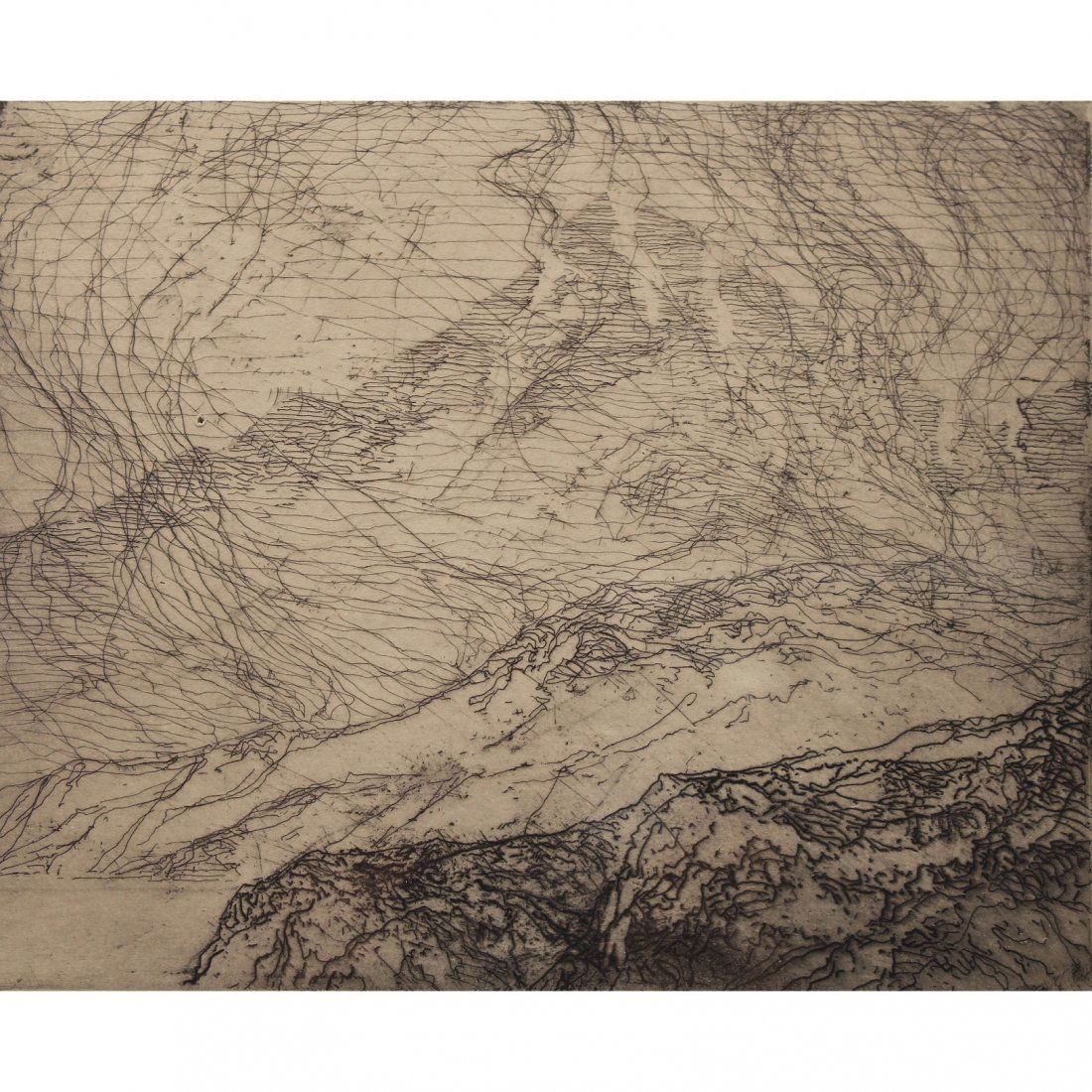 Charles Woodbury  (1864 - 1940) Drypoint Etching (1 of 3)