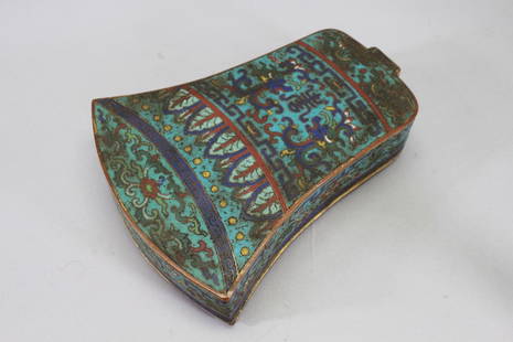 Qing Dyn. Chinese Cloisonne Box, Bell Form: Qing Dynasty Chinese Cloisonne Box, Bell Form. Height: 8 inches.