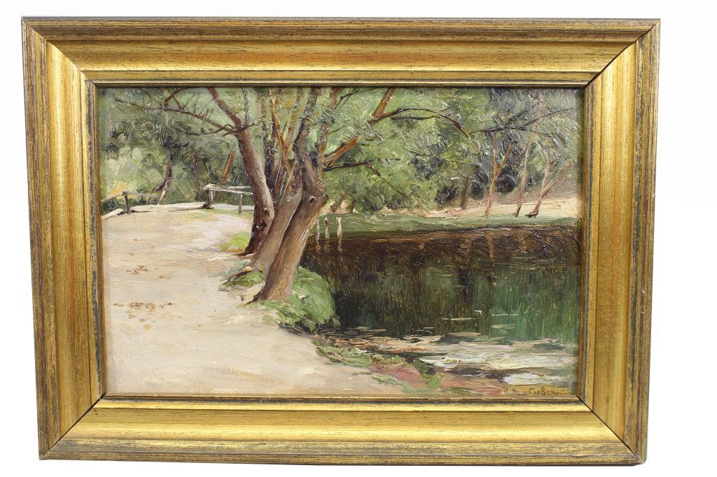 Russian School Signed Winter Landscape (1 of 5)