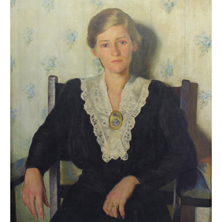 American School Signed Early 20th Century Portrait (1 of 6)