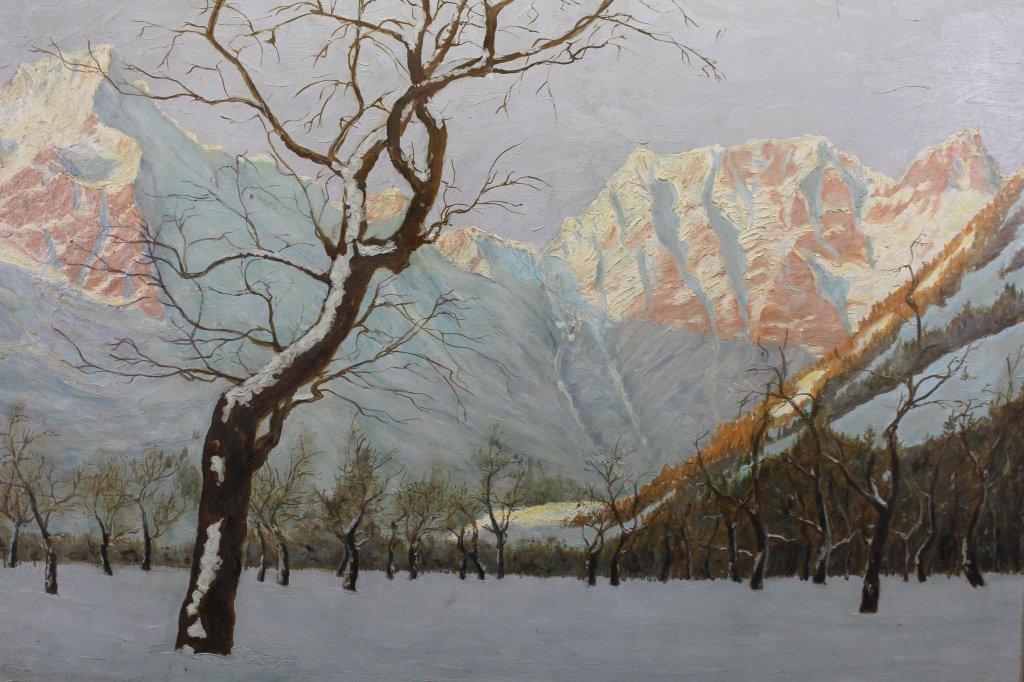 Signed 20th C. Winter Landscape (1 of 4)