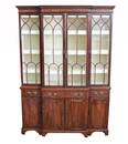 19th C. English Mahogany Breakfront