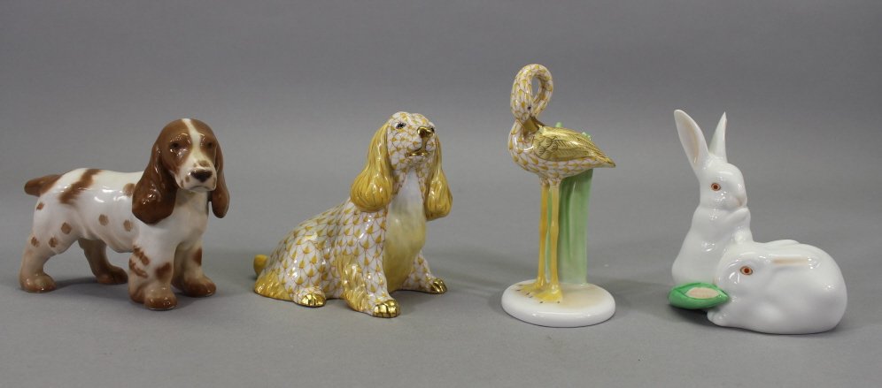 (4) Herend Porcelain Animal Figurines (1 of 6)