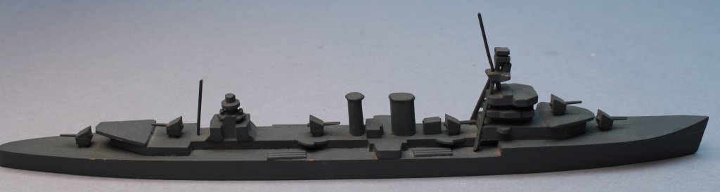H.A. Framburg & Co. Dragon Class (British-CL): H.A. Framburg & Co. Dragon Class (British-CL) model in cast metal, painted grey. Marked on base. Length: 11.25 in.